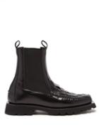 Hereu - Alda Woven-leather Chelsea Boots - Womens - Black