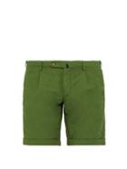 Matchesfashion.com Incotex - Slim Fit Linen Blend Chino Shorts - Mens - Green