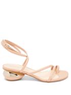 Matchesfashion.com Nicholas Kirkwood - Beya Maxi 45 Geometric-heel Leather Sandals - Womens - Beige