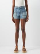 Nili Lotan - Livie High-rise Denim Shorts - Womens - Denim