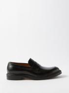 Gucci - Logo-heel Leather Loafers - Mens - Black