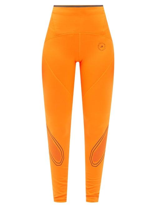 Adidas By Stella Mccartney - Truepace High-rise Jersey Leggings - Womens - Orange