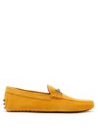 Matchesfashion.com Tod's - Gommino Suede Driving Loafers - Mens - Yellow