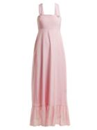 Matchesfashion.com Athena Procopiou - Julia Back Button Dress - Womens - Light Pink