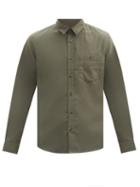 Matchesfashion.com A.p.c. - Chicago Patch-pocket Cotton-twill Shirt - Mens - Khaki