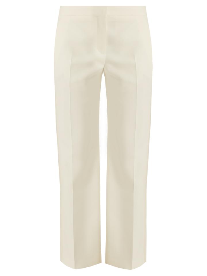Alexander Mcqueen Satin-panel Wide-leg Wool-blend Tuxedo Trousers