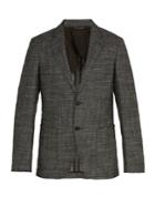 Ermenegildo Zegna Single-breasted Checked Wool-blend Blazer