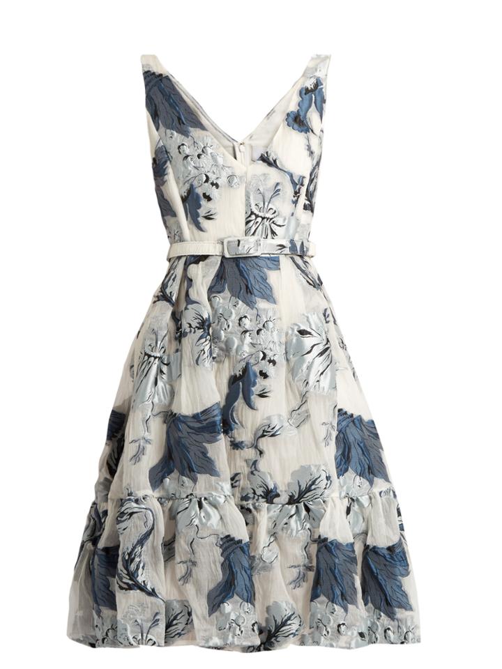 Erdem Gaby Floral-print Fil Coup Dress