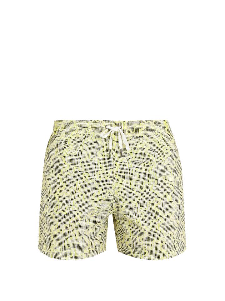 Dan Ward Puzzle-print Swim Shorts
