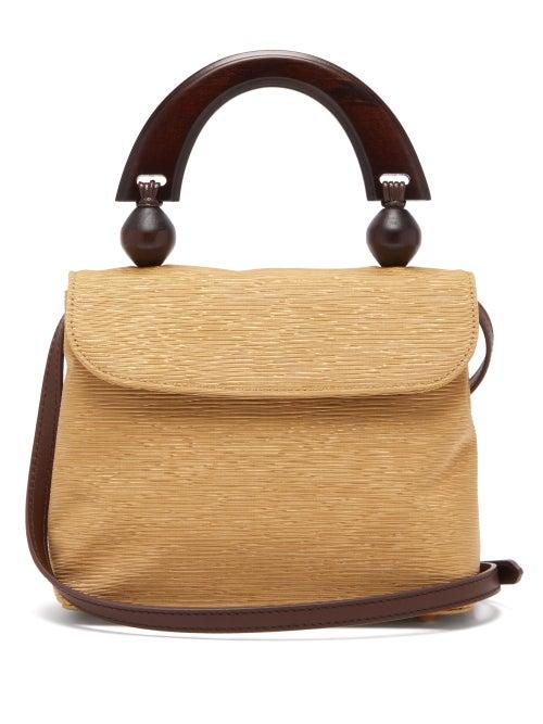 Matchesfashion.com By Far - Fiona Mini Ottoman Handbag - Womens - Beige