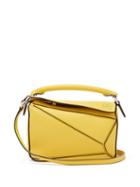 Matchesfashion.com Loewe - Puzzle Mini Leather Cross Body Bag - Womens - Yellow