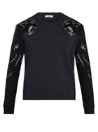 Valentino Panther-print Cotton Sweatshirt