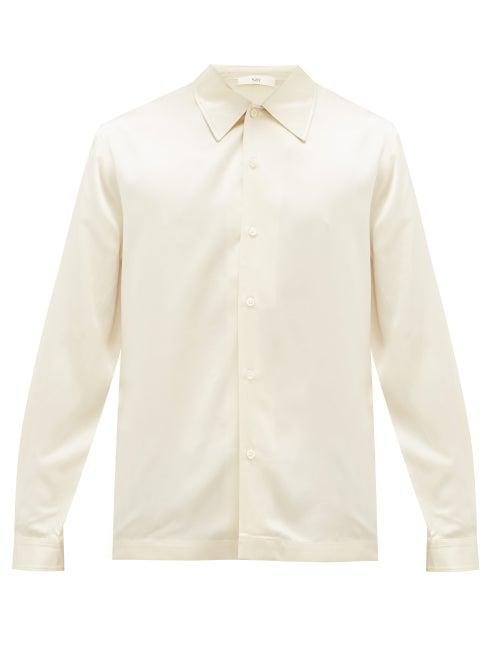 Matchesfashion.com Sfr - Ripley Charmeuse Shirt - Mens - Beige