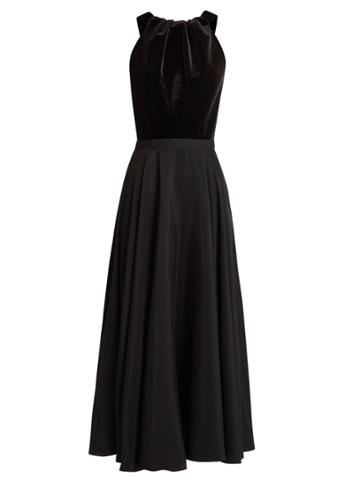 Emilio De La Morena Kilimanjaro Velvet And Silk Dress