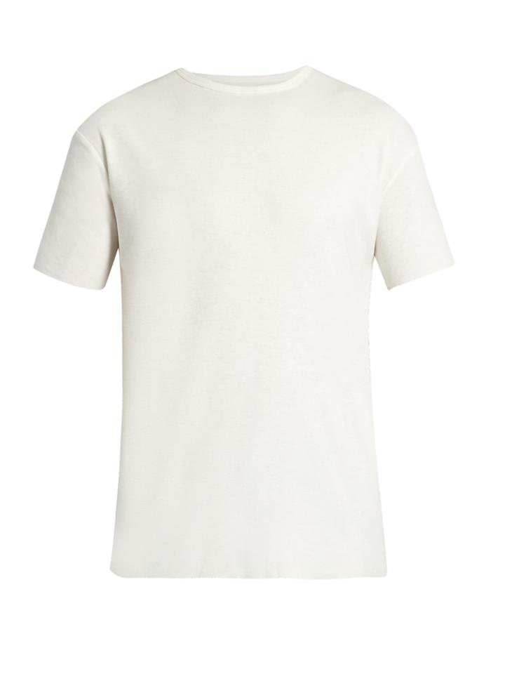 Raey Raw-edge Cotton T-shirt