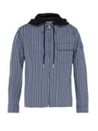 Matchesfashion.com Off-white - Flaming Skull Detachable Hood Twill Jacket - Mens - Blue Multi