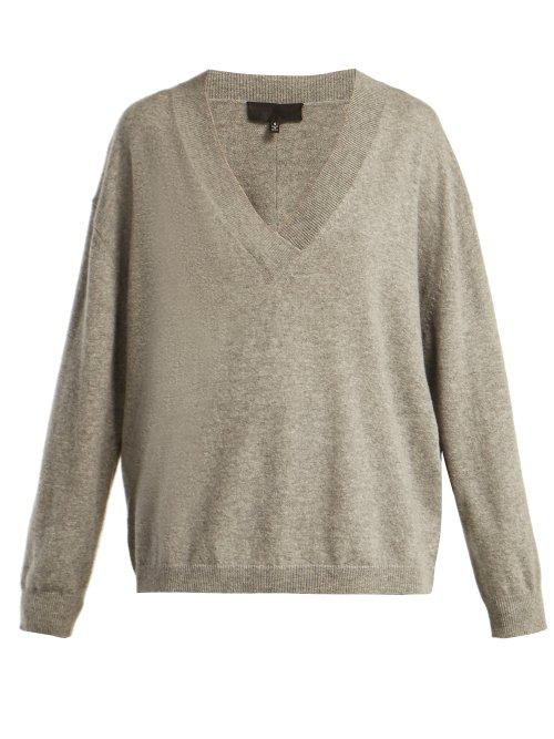 Matchesfashion.com Nili Lotan - Merle Cashmere Sweater - Womens - Grey