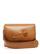 Matchesfashion.com Hillier Bartley - Safety Pin Embellished Leather Shoulder Bag - Womens - Tan