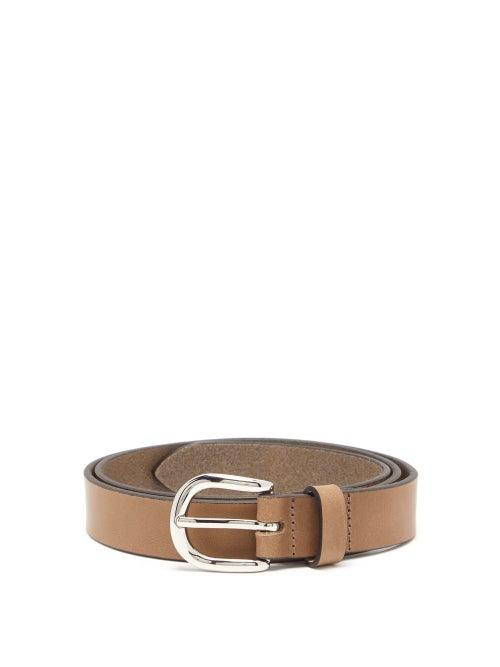Matchesfashion.com Isabel Marant - Zap Skinny Leather Belt - Womens - Brown
