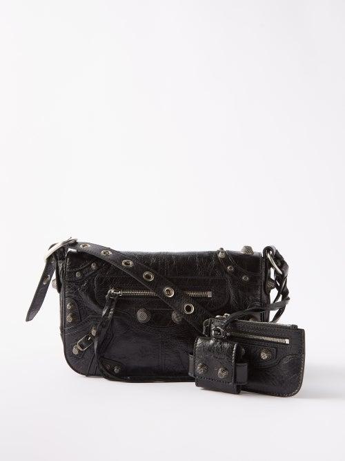 Balenciaga - Le Cagole Xs Crinkled-leather Cross-body Bag - Mens - Black