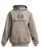 Balenciaga Bb Logo Cotton-blend Hooded Sweatshirt