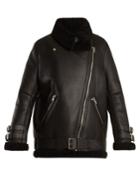 Acne Studios Velocite Leather And Shearling Jacket