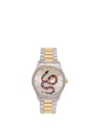 Matchesfashion.com Gucci - Timeless Stainless Steel Snake Face Watch - Womens - Gold