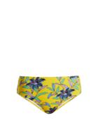 Diane Von Furstenberg Cheeky Mid-rise Floral-print Bikini Briefs