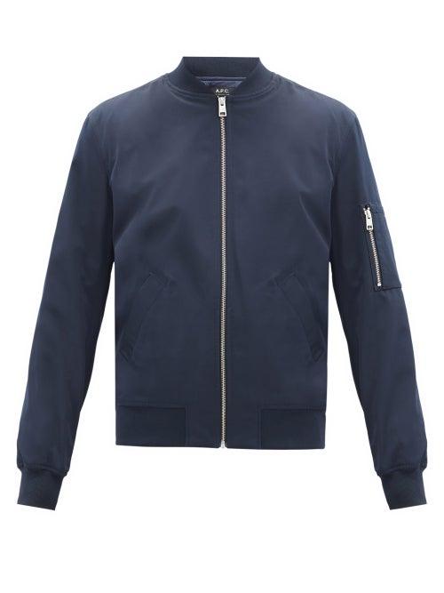 Matchesfashion.com A.p.c. - Ma-1 Padded Bomber Jacket - Mens - Navy