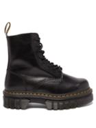 Dr. Martens - Audrick Leather Platform Boots - Womens - Black