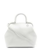 Matchesfashion.com Jil Sander - Top-handle Medium Leather Bag - Womens - Grey