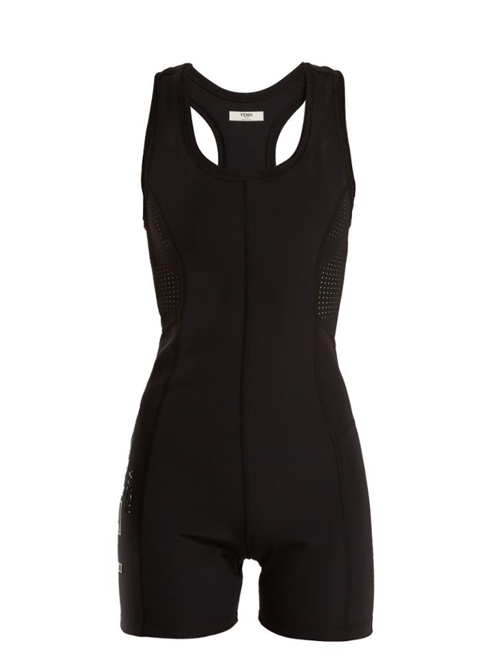 Fendi Logo-print Performance Playsuit