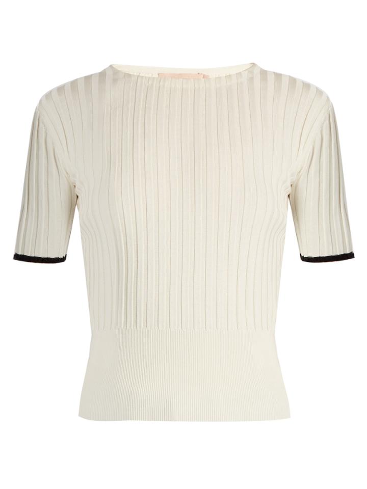 Brock Collection Kylie Silk-knit Crew-neck Top