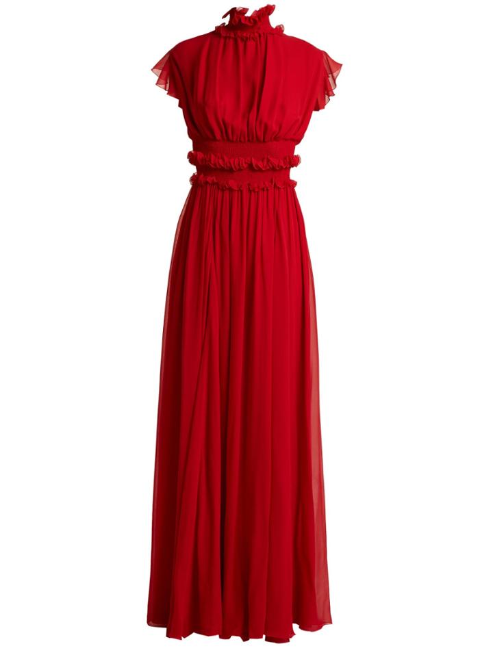 Giambattista Valli Ruffle Silk-chiffon Gown