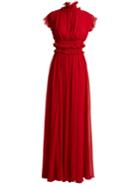 Giambattista Valli Ruffle Silk-chiffon Gown
