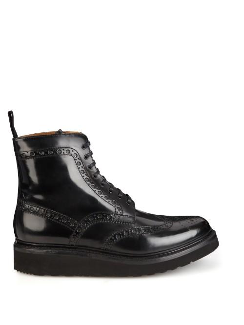 Grenson Fred Leather Brogue Boots
