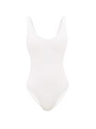Matchesfashion.com Jade Swim - Contour Scoop-back Swimsuit - Womens - White