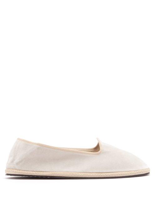 Matchesfashion.com Allagiulia - Velvet Espadrilles - Mens - Beige