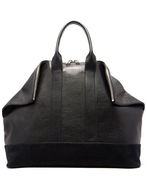 Matchesfashion.com Alexander Mcqueen - East West De Manta Leather Tote Bag - Mens - Black