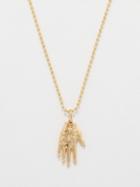 Sydney Evan - Hamsa Diamond & 14kt Gold Necklace - Mens - Gold Multi