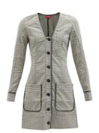 Staud - Fairham Checked Blazer Mini Dress - Womens - Beige Multi