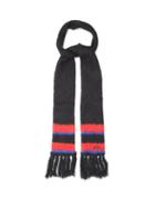 Saint Laurent - Striped Alpaca-blend Scarf - Mens - Black Multi