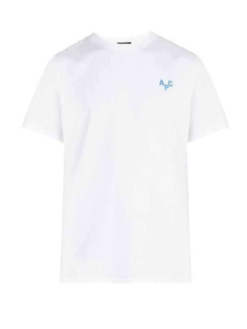 Matchesfashion.com A.p.c. - Logo Cotton T Shirt - Mens - White