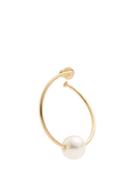 Hillier Bartley Faux-pearl Hoop Single Earring