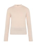 Matchesfashion.com Acne Studios - Niale Wool Blend Crew Neck Sweater - Mens - Light Pink