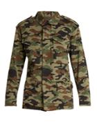 Nili Lotan Ashton Camouflage-print Stretch-cotton Jacket