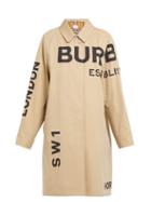 Matchesfashion.com Burberry - Antonio Cotton Gabardine Car Coat - Womens - Beige Multi