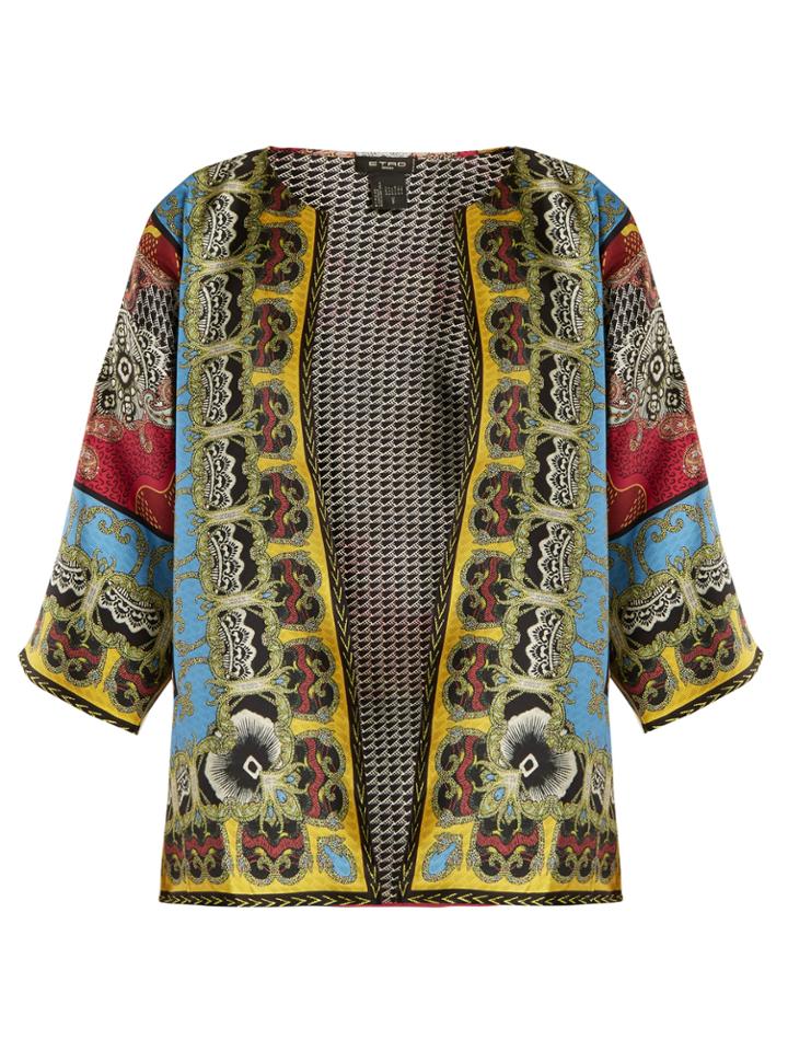 Etro Reversible Multi-print Silk-twill Jacket