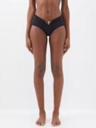 Christopher Esber - Orbit Ruched Bikini Briefs - Womens - Black