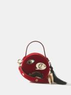 Christian Louboutin - Loubi54 Mini Velvet Vanity Cross-body Bag - Womens - Red Multi